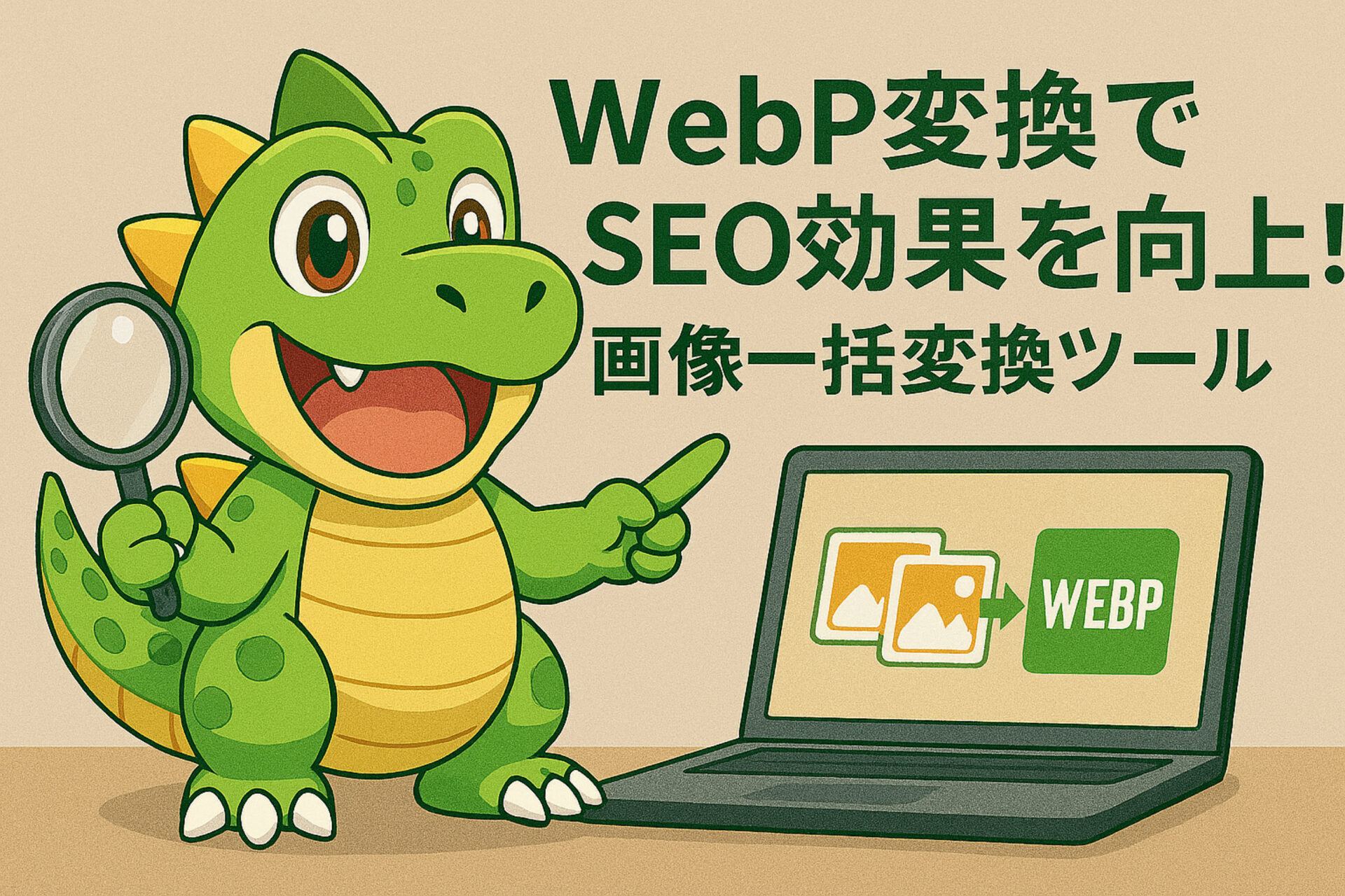 WebP変換でSEO効果を向上！画像一括変換ツール