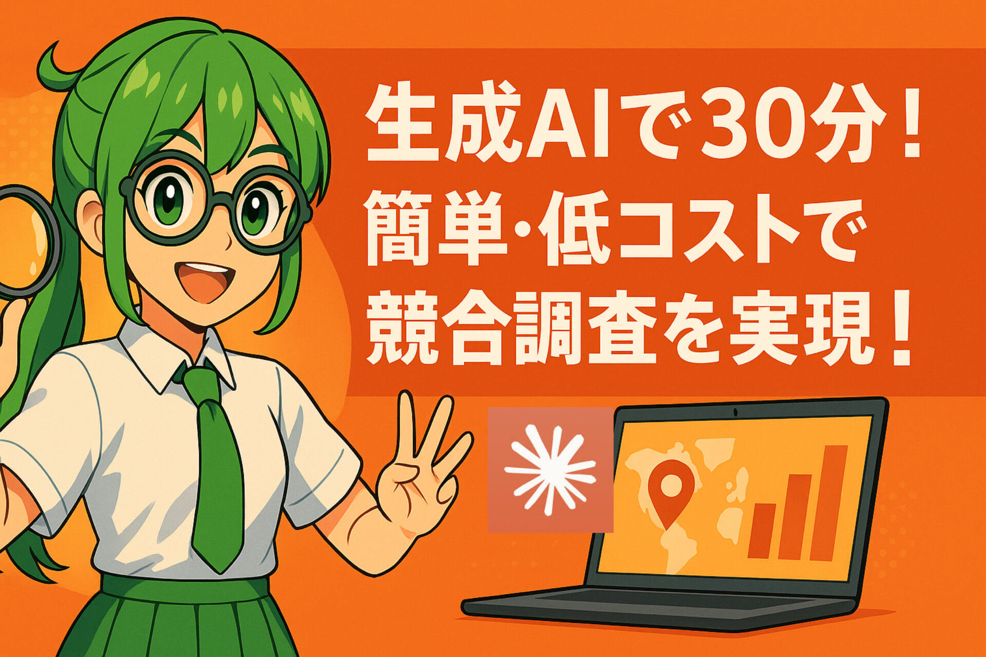 生成AIで地域競合調査を30分で完了！簡単・低コストで競合調査を実現する方法