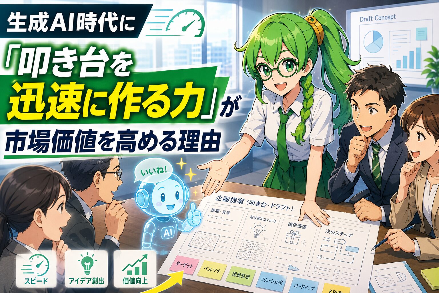生成AI時代に「叩き台を迅速に作る力」が市場価値を高める理由
