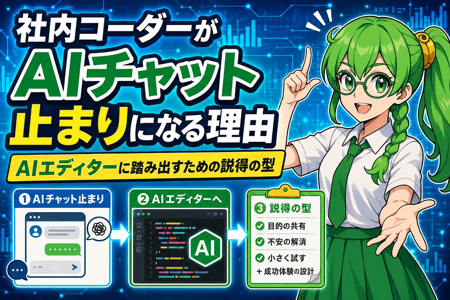 AIチャット止まりを解消する｜社内コーダーにAIエディターを使わせる説得の型