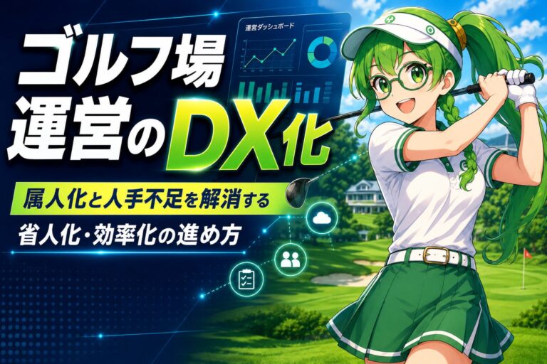 ゴルフ場運営のDX化｜属人化と人手不足を解消する省人化・効率化の進め方